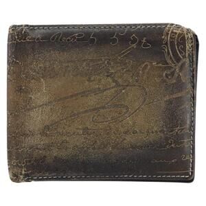 Berluti Leather Scritto Wallet Brown